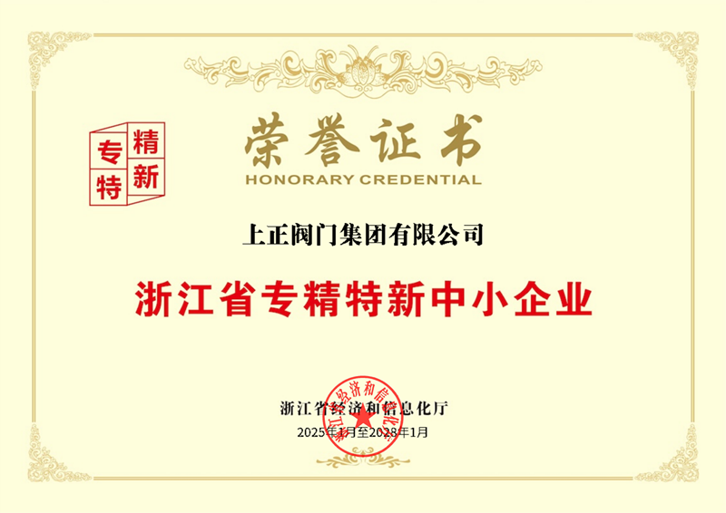 專精特新企業證書